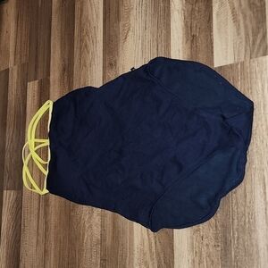 NAUTICA  One Piece Swim Suit Size 8 Blue & Yellow Modest